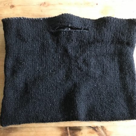 Hand Knitted Lined Project Bag