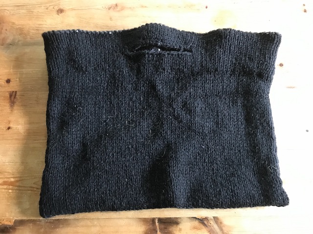 Hand Knitted Lined Project Bag