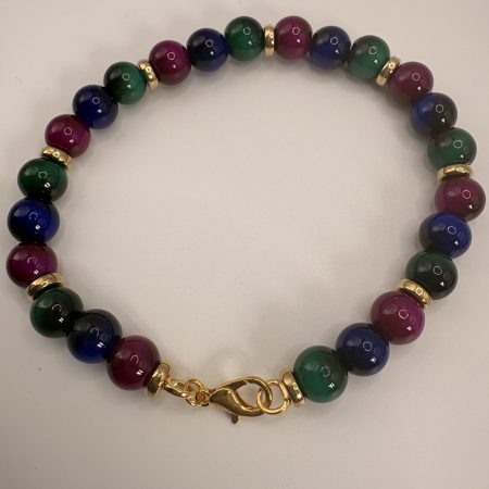 Ceramic colourful beaded jewellery set