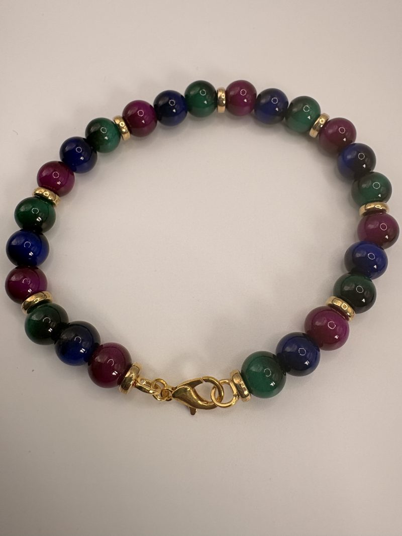 Ceramic colourful beaded jewellery set
