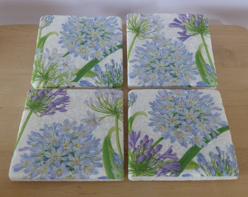 Set of Four Marble Coasters - Various Designs