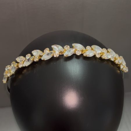 stunning gold beaded headband