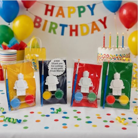 Paint Your Own Brick People, Brick People Party Bag Filler,Kids Party Activity