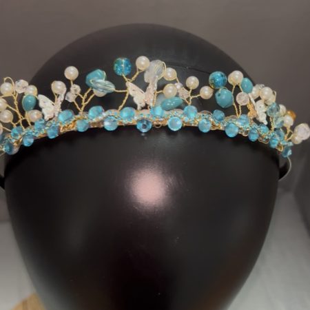 Handmade tiara and hair comb set