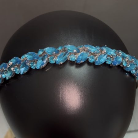 Bright blue sparkly headband
