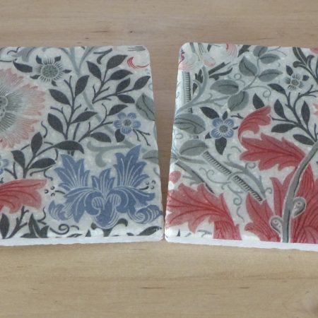 Marble Coasters - William Morris Designs