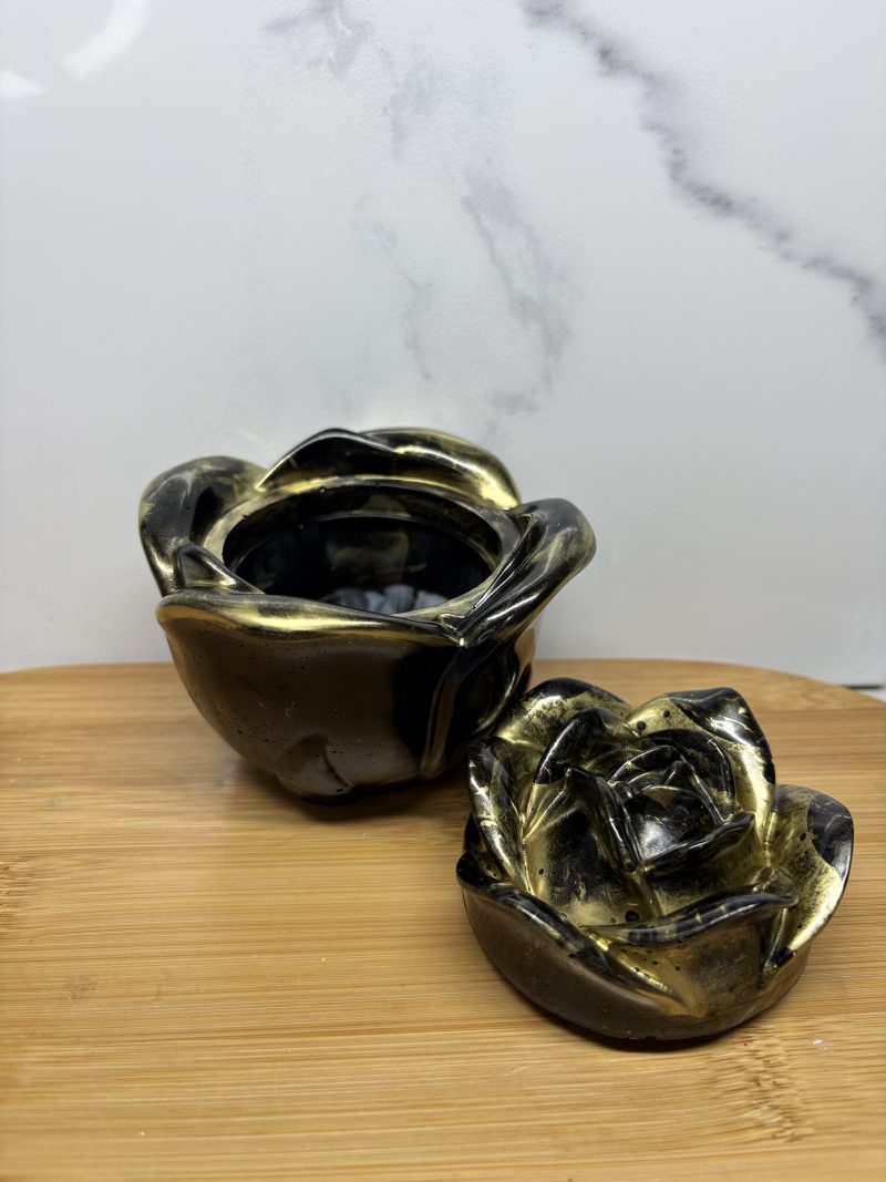 Table Tray and Rose Trinket Home Decor Set