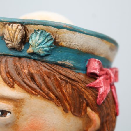 Handmade Coralie Tidepocket Art Doll from paper clay.