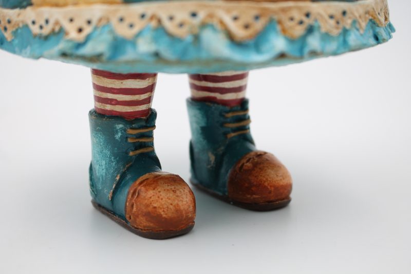 Handmade Coralie Tidepocket Art Doll from paper clay.