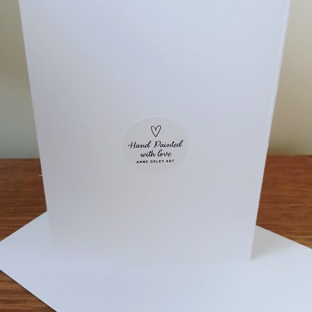 Handpainted Bullfinch Watercolour Greetings Card with Envelope