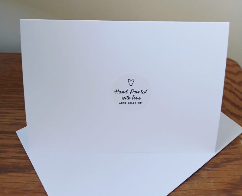 Handpainted Kingfisher Watercolour Greetings Card with Envelope