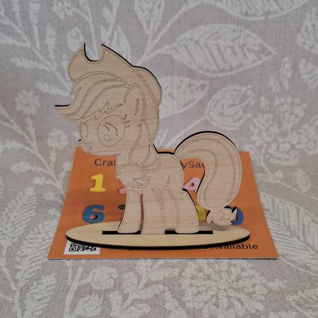 Paint your Own Cute Pony, Personalised Individual Party Packs, Paintable Wood Figures