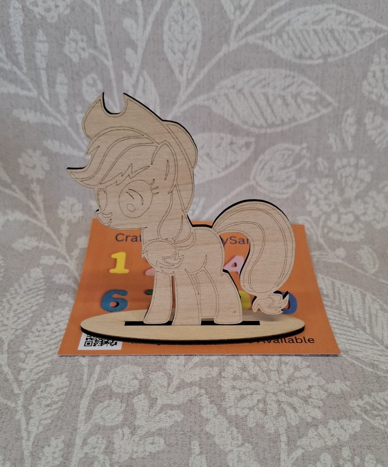 Paint your Own Cute Pony, Personalised Individual Party Packs, Paintable Wood Figures