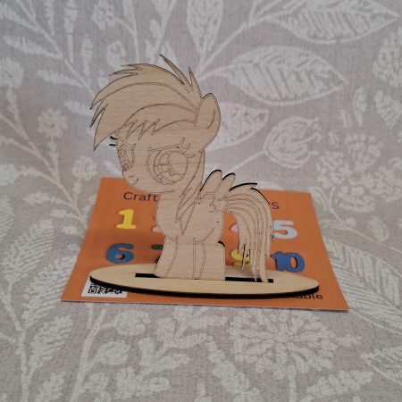 Paint your Own Cute Pony, Personalised Individual Party Packs, Paintable Wood Figures