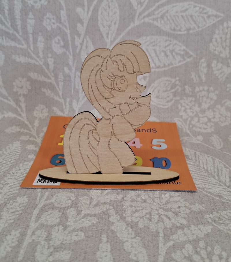 Paint your Own Cute Pony, Personalised Individual Party Packs, Paintable Wood Figures