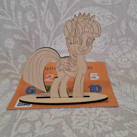 Paint your Own Cute Pony, Personalised Individual Party Packs, Paintable Wood Figures