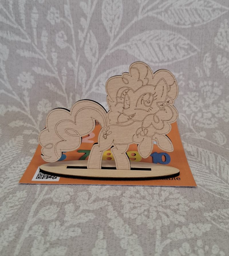 Paint your Own Cute Pony, Personalised Individual Party Packs, Paintable Wood Figures