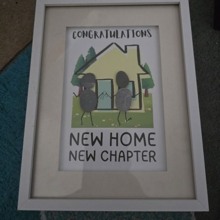 Congratulations New Home Pebble Art Gift