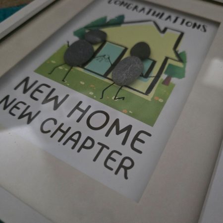Congratulations New Home Pebble Art Gift