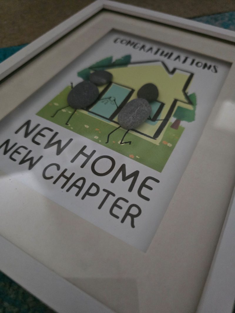 Congratulations New Home Pebble Art Gift
