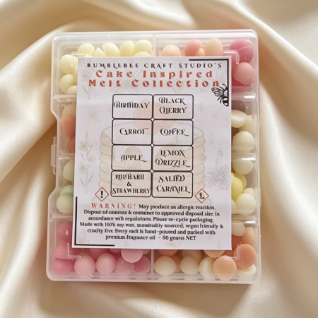 Cake Inspired Wax Melt Collection – 8 individually selected scents