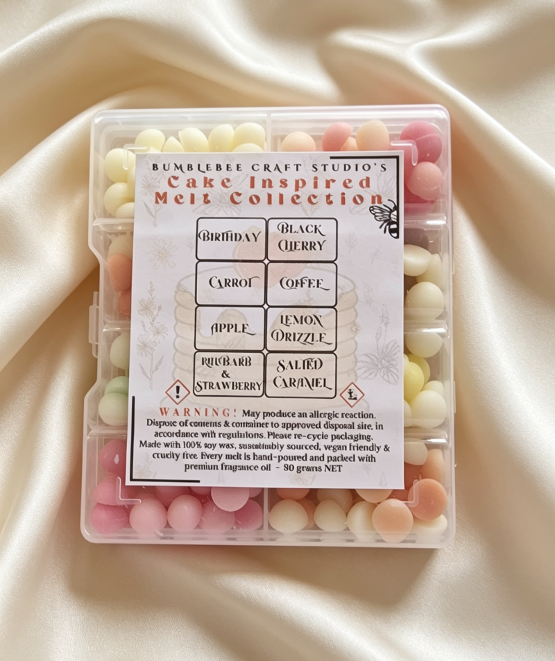 Cake Inspired Wax Melt Collection – 8 individually selected scents