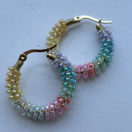 Rainbow Whispers Hoops Earrings