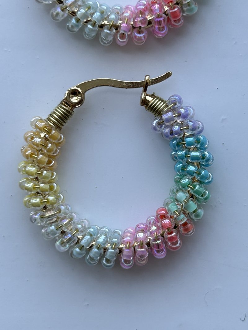 Rainbow Whispers Hoops Earrings