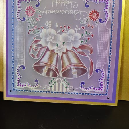 handcrafted greetings card 8" x 8"