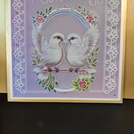 handcrafted greetings card 8" x 8"