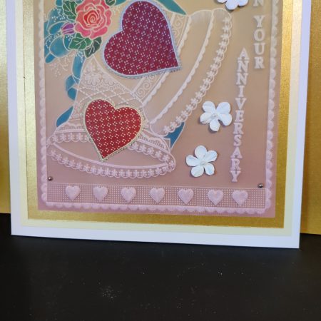 handcrafted greetings card 8" x 8"
