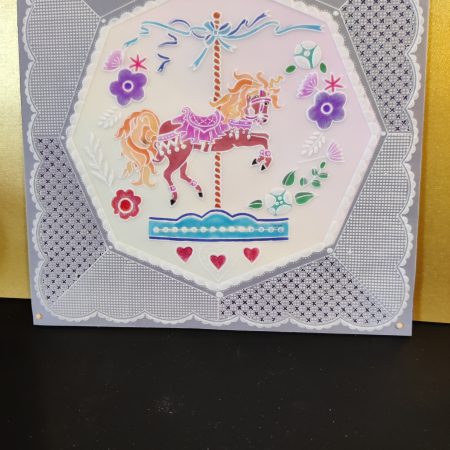 Handcrafted Birthday card 8" x 8" with unique design