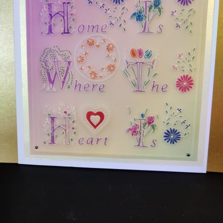 Handcrafted greetings card 8" x 8" with unique design