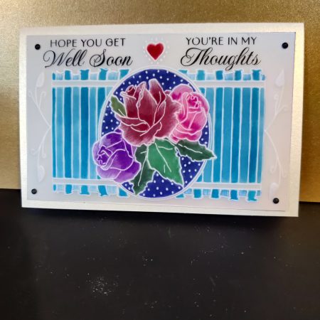 greetings card 6" x 4" landscape, Get Well Soon