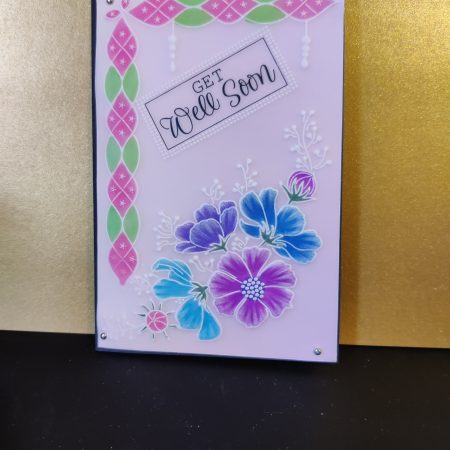 greetings card 6" x 4" Get Well Soon