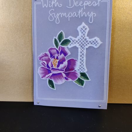 greetings card 6" x 4" With Deepest Sympathy