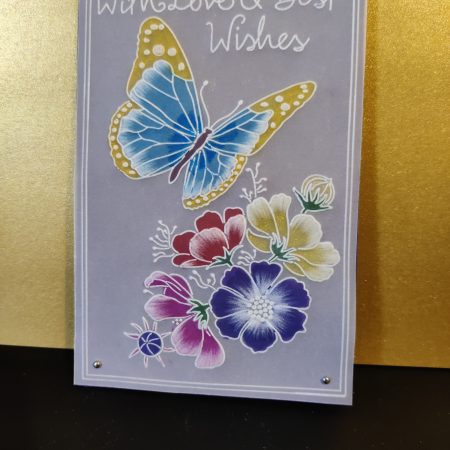 greetings card 6" x 4" , Love and Best wishes