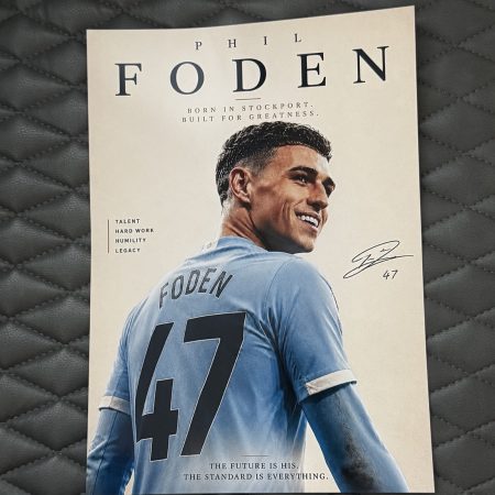 Phil Foden Inspired Football Poster Print – A4 Sports Wall Art