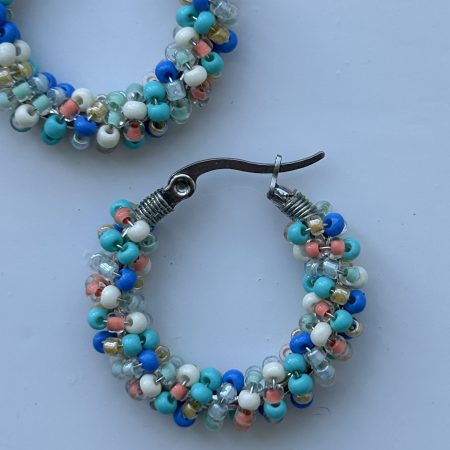 Beach days hoops earrings