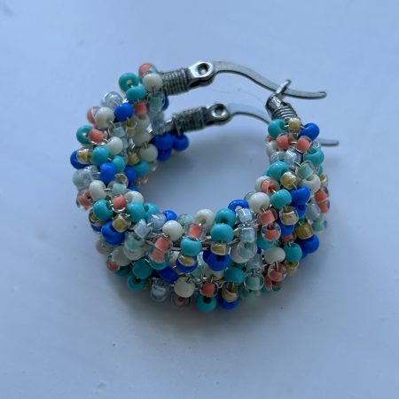 Beach days hoops earrings
