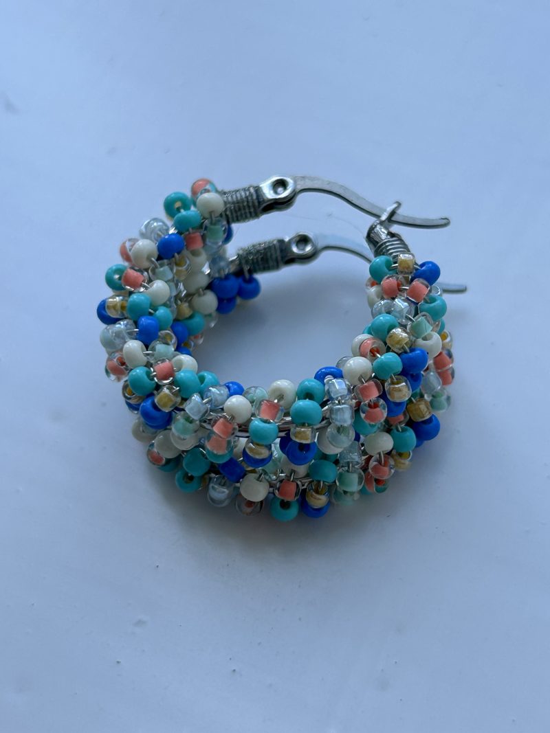 Beach days hoops earrings