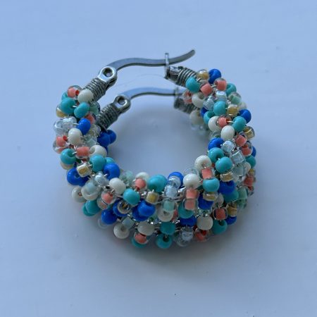 Beach days hoops earrings