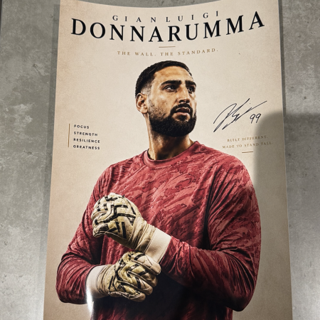 Gianluigi Donnarumma Goalkeeper Poster A4 | Football Inspired Wall Art Print | Fan Gift Decor