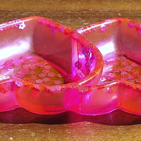 Resin Heart Trinket Dish