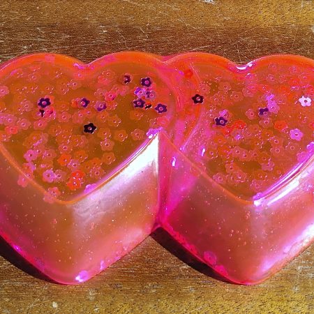 Resin Heart Trinket Dish