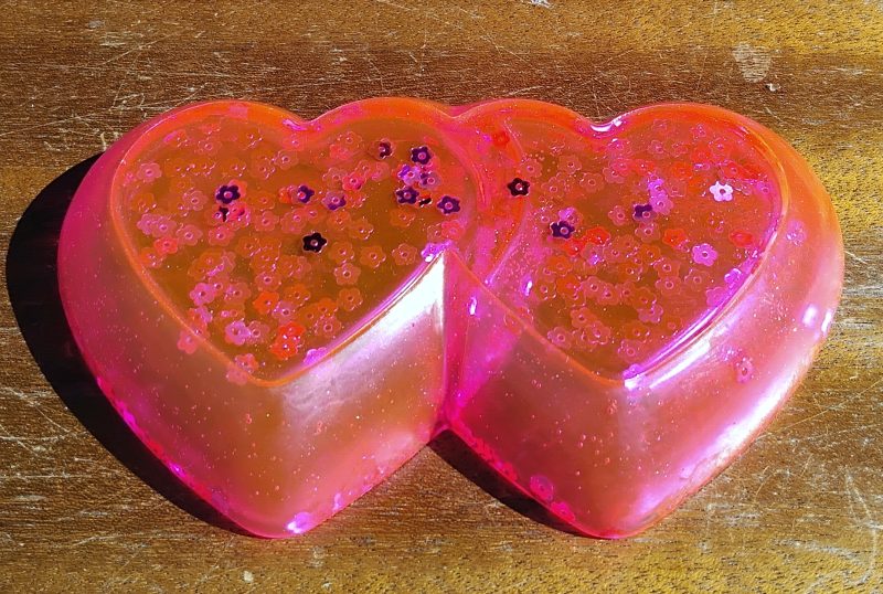 Resin Heart Trinket Dish