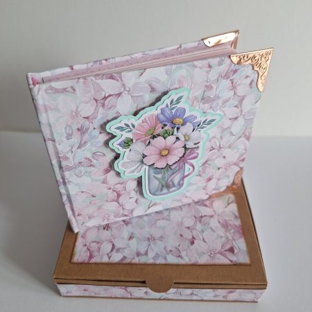 Handmade Pink Floral Notebook