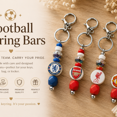 Football Themed Keyring Bar