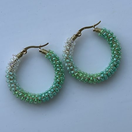 Mint Sorbet Hoops Earrings