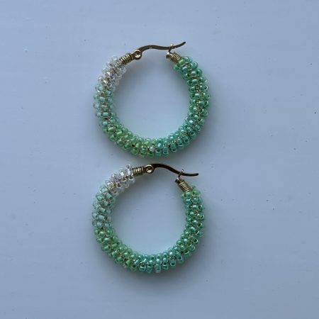 Mint Sorbet Hoops Earrings